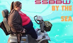 SSBBW BY THE SEA ON MY MOBILITY SCOOTER