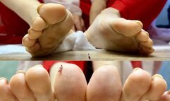 Worship of the feet of an Asian Giantess mp4