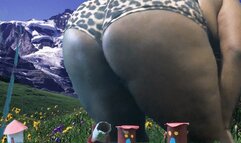 giantess ass destroys tiny homes in the mountains 1080