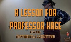 A Lesson For Professor Kage Starring Happy Heartfella and Scarlett Kage - Professor Kage won't pass Happy in class so Happy decides to tie up and gag his professor until she changes her mind - Bondage, Damsel Bondage, Tied Up, Gagged, Tape gag