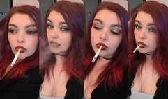 Smoking while doing my hair