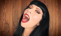 * 854x480p * Mesmerizing Vampire Goddess Commands You To Stroke With Her Wet Tongue Tease --Mp4