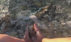 Foot Worship in the sea