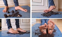 4 - Crushing oreos with bare feet