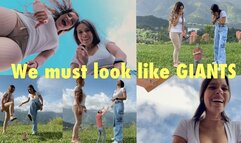 We must look like GIANTS - 4K Giantess Andrea and Genesis