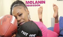 Beautiful Ebony Queen Melanin Obsession Footjob with BWC! -- Big Load Cum on Soles!!