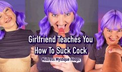 Girlfriend Teaches You How To Suck Cock - Bisexual Encouragement Blowjob Instructions Make Me Bi with Mistress Mystique - MP4