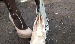 Top 22 min by Sexy Anastasia! Broken high heels, ruined high heels, broken shoes, broken heel