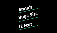 Anna's Huge Size 12 Feet! (1080p)