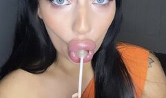 Lollipop sucking slut