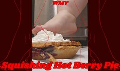 SSBBW Rachel Squishes a Hot Gooey Pie with Her BBW Feet WMV