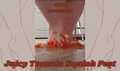 Juicy Tomato Squish Fest with SSBBW Rachel's Ravishing Feet MP4 1920x1080