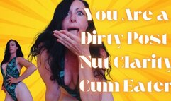 You Are a Dirty Post Nut Clarity Cum Eater