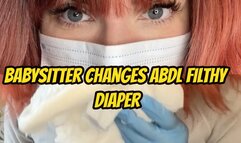 Babysitter Changes ABDL Filthy Diaper