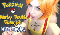 Misty Pokemon Double Blowjob and Facial