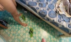 Blowjob in bedroom with ball sucking and cum swallow