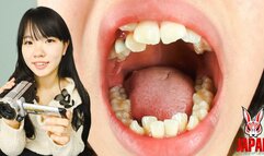 Amateur Girl Kanako's Tongue and Mouth Selfie