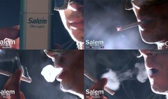 Smoking SALEM Slims lights 100s