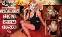 Halloween Double smoking blowjob