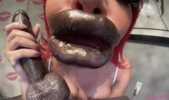 RubyDollLipz's XXXL Lips+Large Espresso Dildo