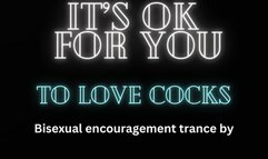 IT'S OK FOR YOU TO LOVE COCKS