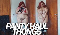 BBW PANTIES TRY ON HAUL THONGS