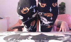 Halloween Socks Teasing