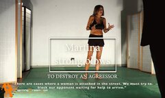 Martina strong blows to destroy an aggressor