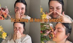 Teaching AI how to sneeze