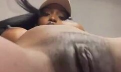 Beautiful Black girl shows off her big pussy