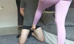 Ballbusting in Pink Leggings II