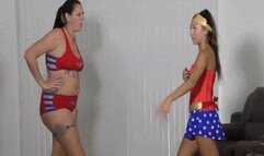 Asian Wonder Woman Humiliated by Amazon - MOV