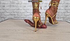 SHARP GOLDEN HEELS BALL POP AND CUM GUSH - 13 OF 18 MIN -