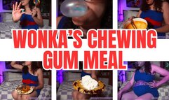 Wonka's Chewing Gum Meal - Blueberry Inflation - Stuffing - Juicing - Gum Chewing