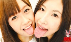 Intense Lesbian Kiss with Intertwined Saliva Yua Hidaka Ai Kayama