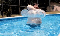 Ryan Alexander: Big Belly SSBHM Tight Squeeze at the Pool - Fat Guy Gets Stuck At the Pool - MP4 4K