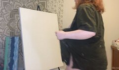 BBW Painting in Panties