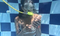 LIZ GIVES YOU A LESSON - JOI UNDERWATER