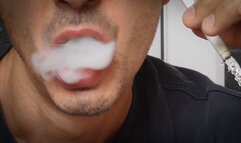 Smoking Muratti red 100s IYF closeup 190924 SLOWMO