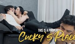 Nara serves feet and cock as breakfast for her cuck (720 EN-sub)