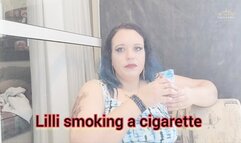 Lilli smoking a cigarette - SGL078