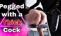 Femdom Pegging with Thick Cock - Slave Human Furniture Anal