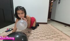 Akina balloon blowing session 010