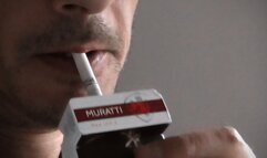 Smoking Muratti red 100s closeup 210924 SLOW