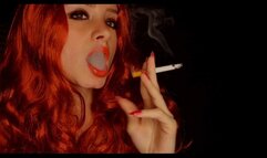 Fiery Redhead smoking a Marlboro Red 100 ;) Muaa xx