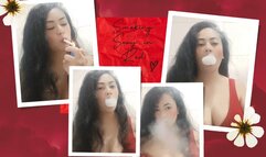 Smoking Sexy in Red - Premade - No Audio - Smoking Menthol Cigarette