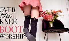 Over-the-knee boot worship