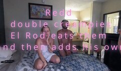 Redd double creampies Jacki, ElRod Travis creampies and tongue cleans