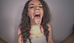 VR 180 - Mila Tongue Out, Panting, Gnashing Teeth and Moaning