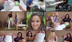 Amirah LLC Home From the Hospital with Foot play and Cast Talk (in HD 1920X1080)